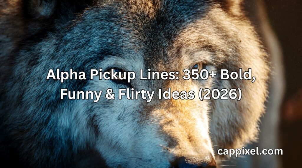 Alpha Pickup Lines