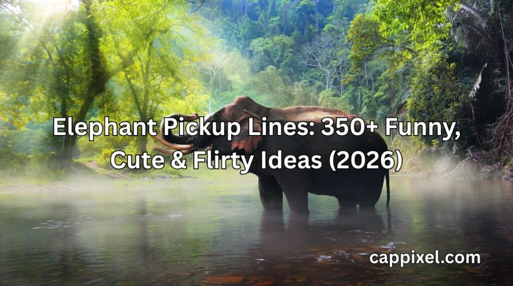 Elephant Pickup Lines