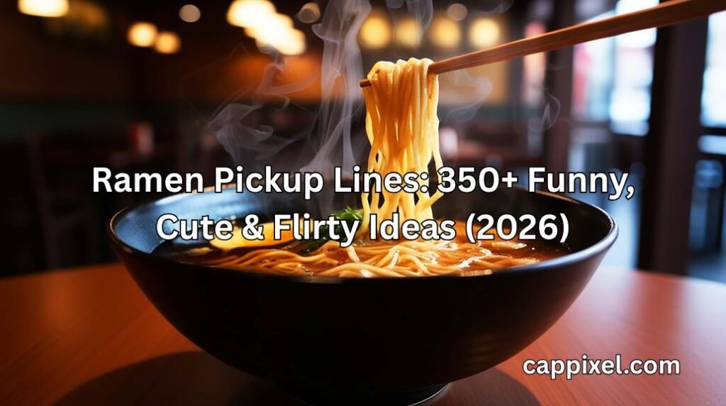 Ramen Pickup Lines