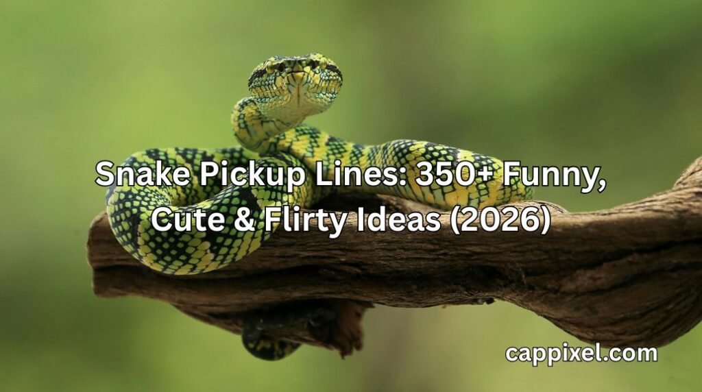Snake Pickup Lines