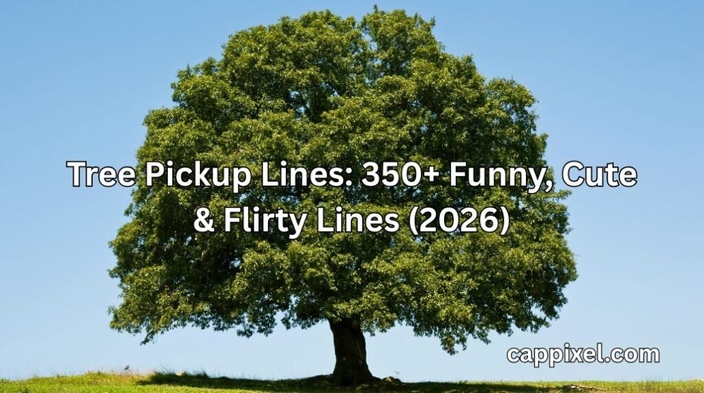 Tree Pickup Lines