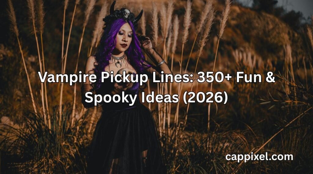 Vampire Pickup Lines