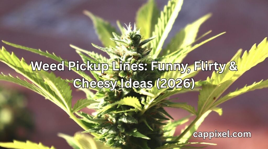 Weed Pickup Lines