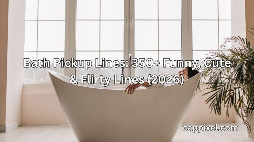 bath pickup lines